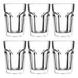 Jogo Kit 6 Copos Vidro Grosso Suco Água Drink Cerveja 310ml Cor Trasparente