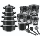Jogo Kit Panela Caçarola+caneco(leiteira) +brinde 10pçs+lata