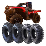 Jogo Kit Pneus Quadriciclo Honda Fourtrax 24/8-12 + 24/10-11