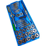 Jogo Macho Tarracha Kit 40 Peças Para Fazer Rosca Cossinete