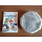 Jogo Mario Kart Wii Impecável + Volante Wii Original Lacrado