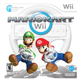 Jogo Mario Kart Wii + Volante