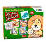 Jogo Memória Bichos Filhotes 54 Peças Educativo Infantil 4
