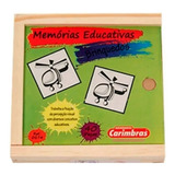 Jogo Memórias Educativas Brinquedos Madeira Tema