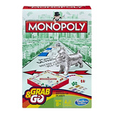 Jogo Monopoly Grab & Go Tabuleiro Banco Imobiliário
