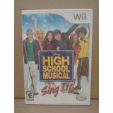 Jogo Nintendo Wii High School Músic Sing It