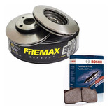 Jogo Pastilha Bosch + Disco Fremax Nissan Tiida E Livina