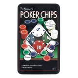 Jogo Poker Profissional Na Lata 100 Fichas E Dealer Oferta