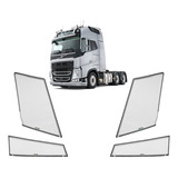 Jogo Protetor Farol Acrílico Principal E Auxiliar Volvo Fh