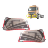 Jogo Protetor Farol Principal Acrílico Mercedes Benz Axor 
