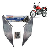 Jogo Raio Cromado Moto Titan Fan Start 125 150 Lona D+t 4mm