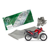 Jogo Raios Inox Polido 4mm Bace Dianteiro Traseiro Xre 190