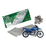 Jogo Raios Inox Polido 4mm Bace Dianteiro Traseiro Xt 600