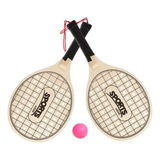 Jogo Raquete 3 Peças Tênis De Praia Beach Tennis Frescobol 
