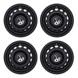 Jogo Roda Ferro Vw Gol Parati Voyage Up Saveiro Aro 14 4x100