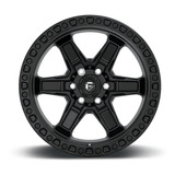 Jogo Roda Fuel Kicker 18x9 6x139.7 -12mm Preto Fosco