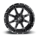 Jogo Roda Fuel Maverick D610 18x9 8x165.1+1 Preto Brilhoso