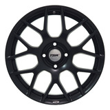 Jogo Roda Tsw Nurburgring 17 4x100 Preto Fosco Vw/gm/hyundai