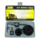 Jogo Serra Copo 11 Peças 19mm A 64mm Madeira Gesso C/ Estojo