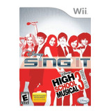 Jogo Sing It High School Musical 3 Nintendo Wii Original