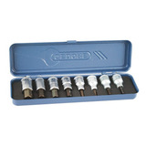 Jogo Soquete Allen 1/2 Com 8 Peças De 4 A 17mm Gedore
