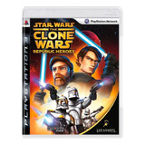 Jogo Star Wars The Clone Wars: Republic Heroes - Ps3 - Usado