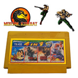 Jogo Super 4 Em 1 Nes 60 Pinos - Contra, Mortal Kombat