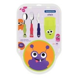 Jogo Talheres Prato Copo Infantil 5pç Inox Lirous Tramontina