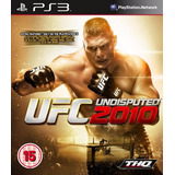 Jogo Ufc 2010 Undisputed Ps3 Mídia