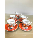Jogo Xícaras Cafe Porcelana Japonesa Psychodelic Arnart