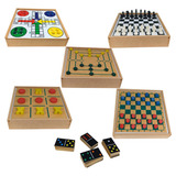 Jogos 6x1 Dama Jogo Velha Ludo Trilha Xadrez Domino