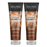 John Frieda Brilhant Brunette Multi Tone 02 Shampoo 02 Condi