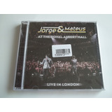 Jorge E Mateus - Cd Live In London - Novo E Lacrado!