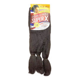 Jumbo Trança 400gramas Cabelo Sintético Jumbão Super X+brind Cor 04 Castanho Medio /claro