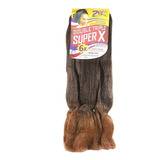 Jumbo Trança 400gramas Cabelo Sintético Jumbão Super X+brind Cor T2/30 Castanho Escuro Com Californinana Acobreado