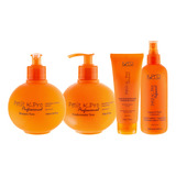 K.pro Petit Teen Shampoo + Cond + Leave-in + Ativador Cachos