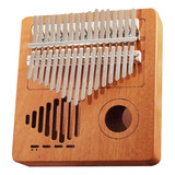 Kalimba 17 Chave Polegar Piano Instrumento Musical Com Saco