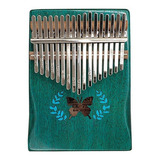 Kalimba Dedo Piano 17 Teclas Verde
