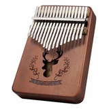 Kalimba Instrumento Polegar Piano Dedo Piano 17 Chaves Casta