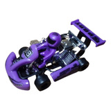 Kart Miniatura Com Piloto Racer Carrinho De Corrida Fricção