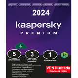 Kaspersky Antivrus Premium 5 Dispositivos 1 Ano