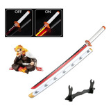 Katana Samurai Anime Demon Slayer Kyojuro Rengoku C/ Luz Led
