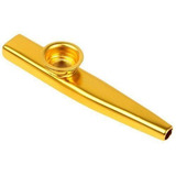 Kazoo Metal Dourado Sopro Apito Percussão Dolphin