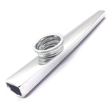 Kazoo Sopro Profissional Prateado Metalico Mxp