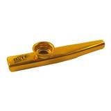 Kazoo Turbo Metálico Dourado Instrumento De Sopro