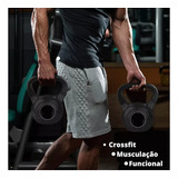 Kettlebell Crossfit Musculação Academia Fitness 10 Kg Cor Preto