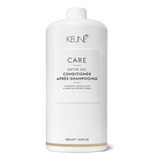 Keune Care Satin Oil Condicionador 1000ml P Fios Seco Opaco