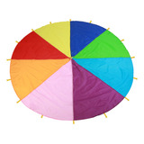 Kids Exercise Parachute Play Multi Color Rainbow Children