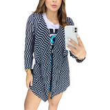 Kimono Casaco Cardigan Feminino Zig Zag Suzy Luxo