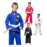 Kimono Infantil Treino Jiu Jitsu + Faixa Brinde Gorilla